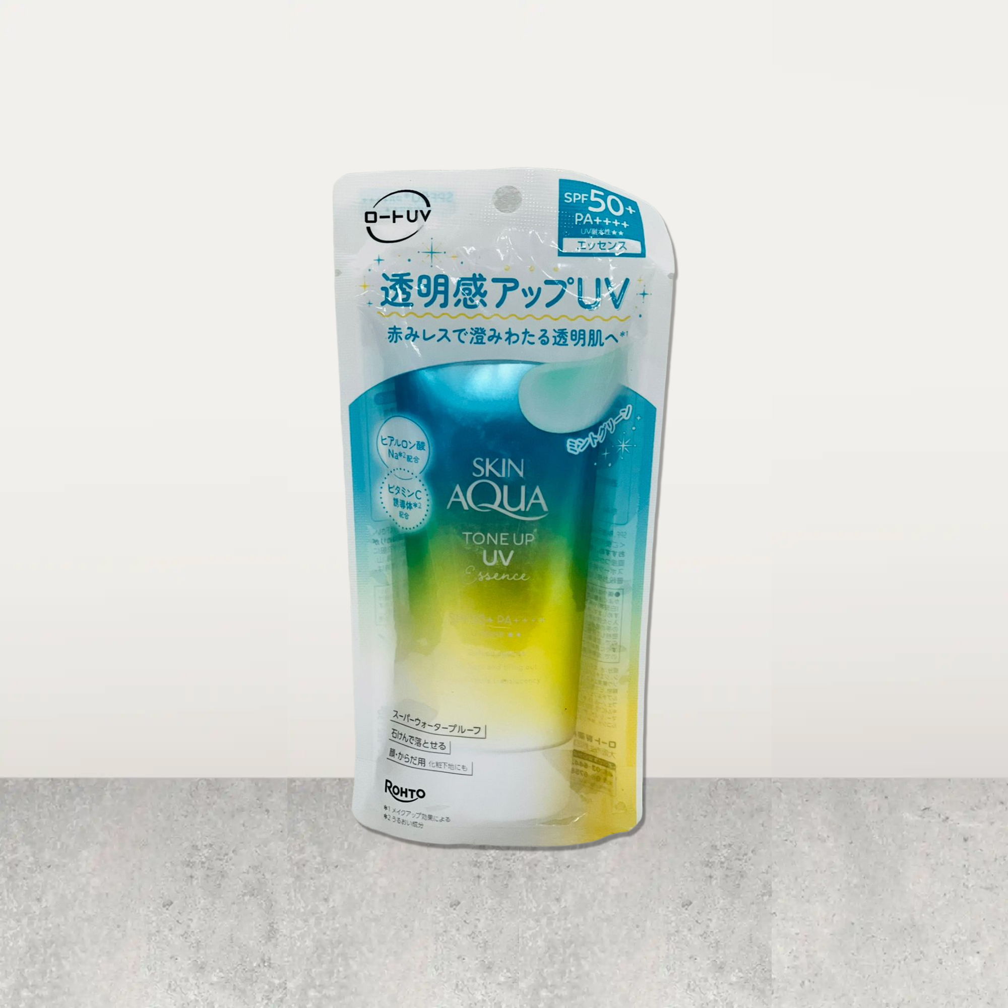Skin Aqua Tone Up UV Essence - Mint Green SPF50+ PA++++ 80g