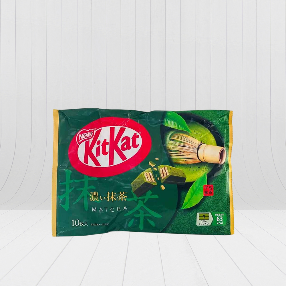 Nestle Kit Kat Otona no Amasa (Adult Sweetness) Dark Matcha Chocolate Bar | Rich Green Tea Flavor, 10 Pieces