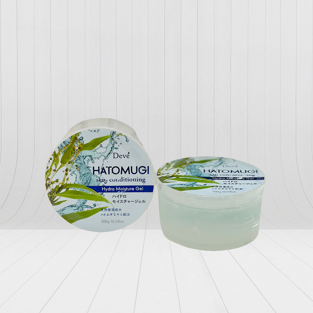 Deve Hatomugi Skin Conditioning Hydro Moisture Gel 300g (10.58oz) - Hydrating & Soothing Coix Seed Extract