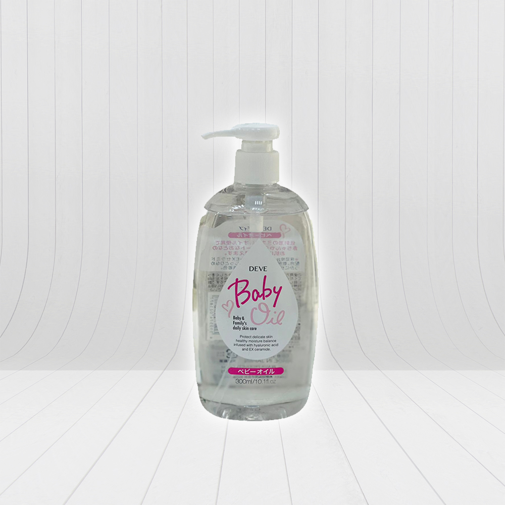 Deve Baby Oil 300ml - Gentle Moisturizing Oil with Ceramide for Baby & Sensitive Skin